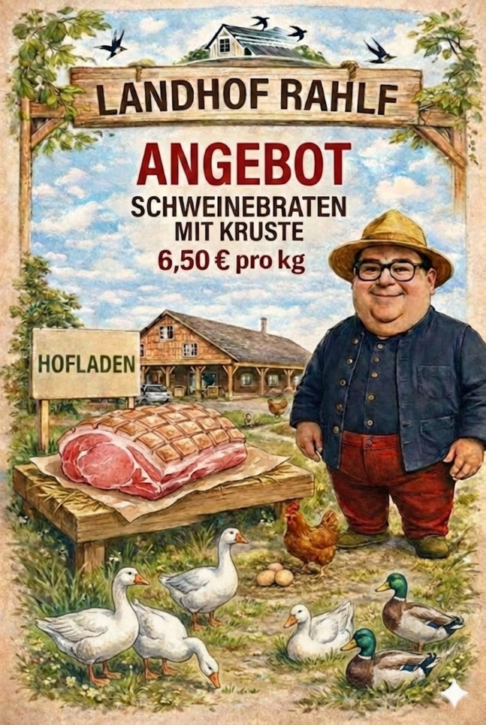 Angebot Schweinebraten mit Kruste